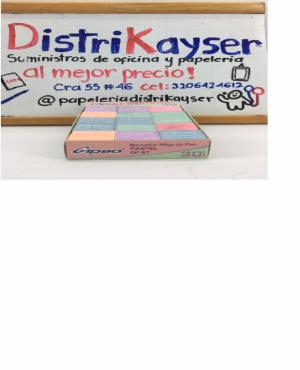 Borrador gipao de colores color pastel