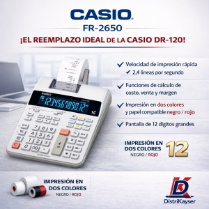 CALCULADORA ROLLO CASIO FR-2650RC